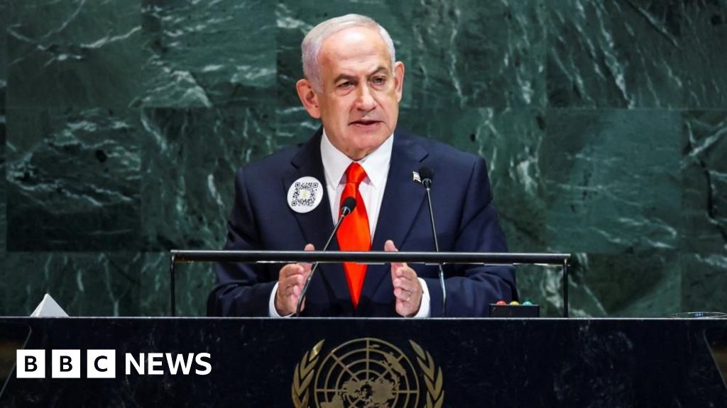 Netanyahu slams Palestinian recognition as dozens walk out during UN speech