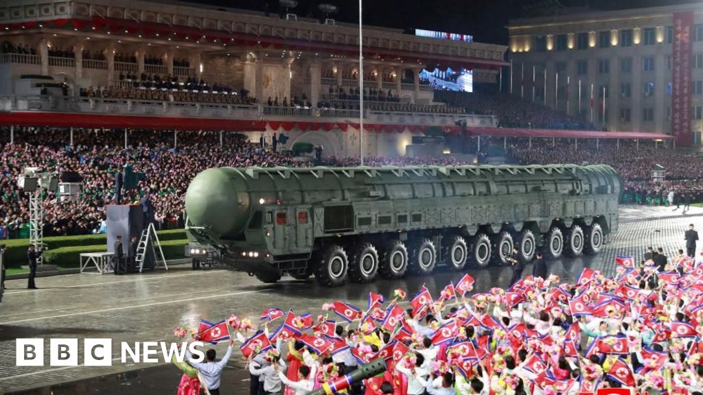 Rocket display steals the show at North Korea parade