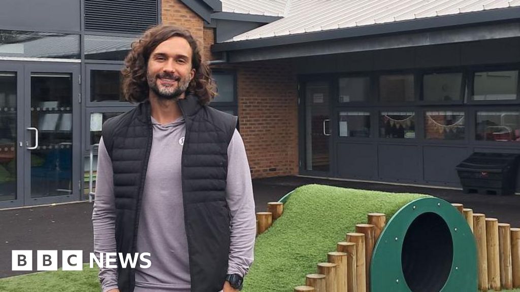 Joe Wicks comes back to rally community at fire-damaged school reopening