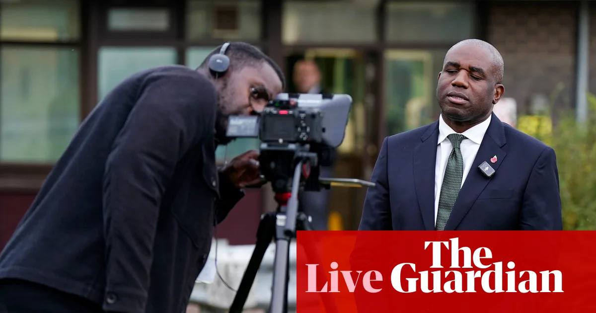 Minister blames ‘broken system’ for releasing prisoners, defends David Lammy — UK politics update