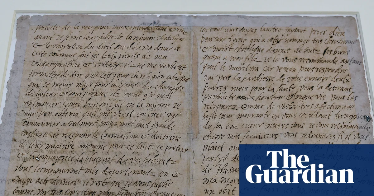 Mary, Queen of Scots’ Last Letter to Be Exhibited After Nearly a Decade in Scotland