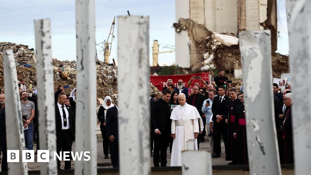 Pope Prays for Lebanon at Beirut Port Blast Site on Final Day of Visit