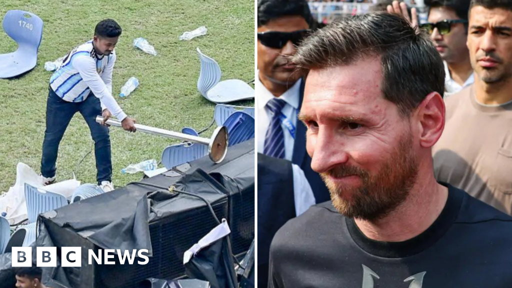 Fans Say Messi 'GOAT' Tour Crosses the Line with Chairs and Bottles at Stadium