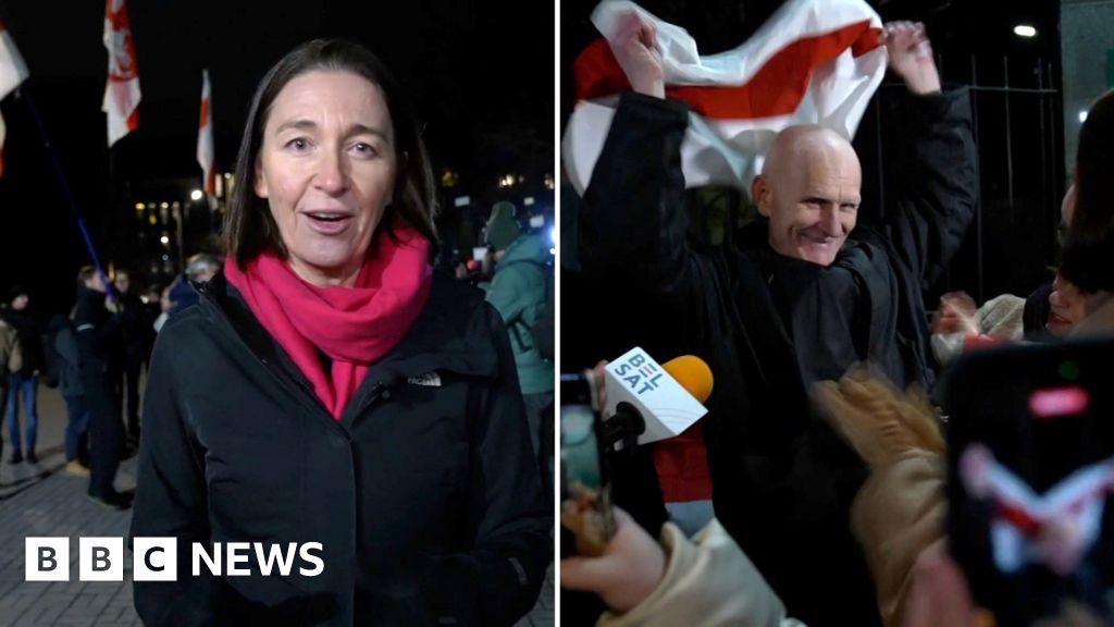 BBC reports Belarus releasing political prisoners amid celebrations