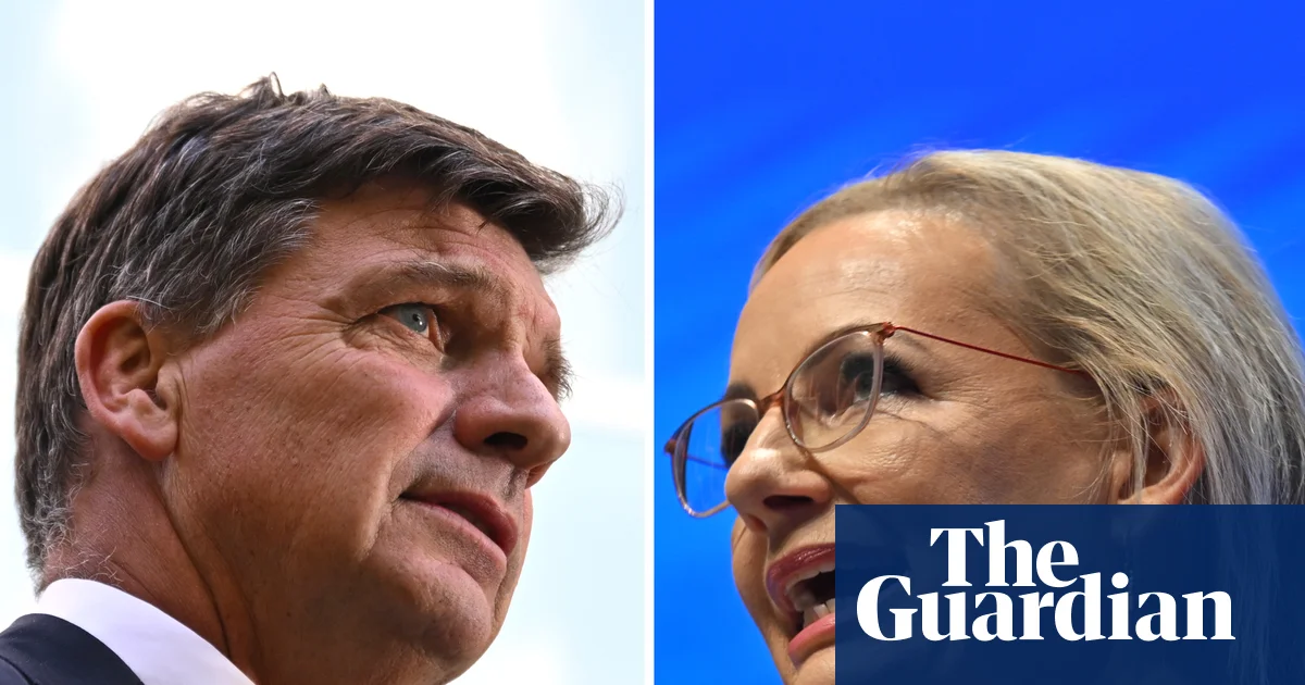 Young conservatives rally behind Angus Taylor in leadership bid against Sussan Ley
