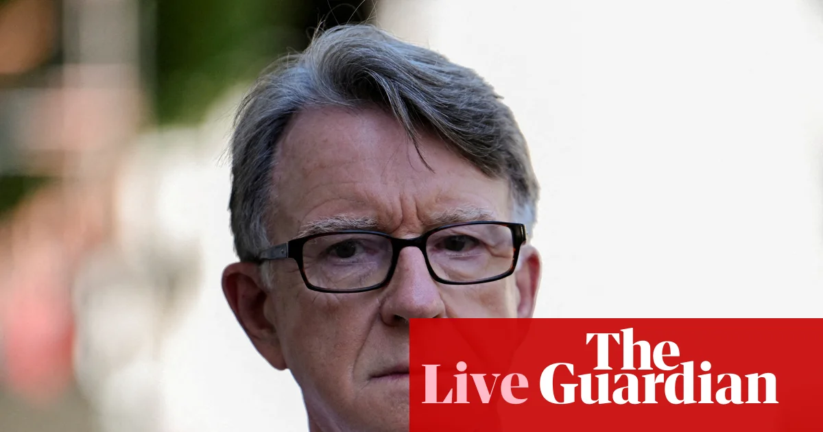 Minister dismisses Mandelson's Epstein outrage as overblown—UK politics live