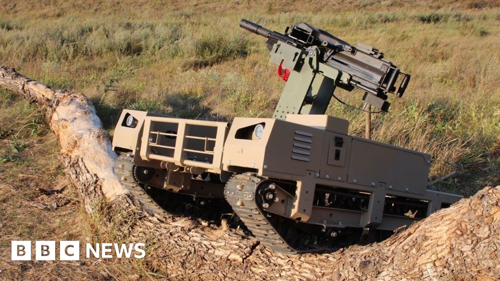 Robots with weapons hit the battlefield in Ukraine—showing innovative defense in action