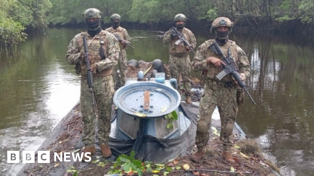 Ecuadorian Troops Uncover 35-Meter Drug Sub Hidden in Nature Reserve