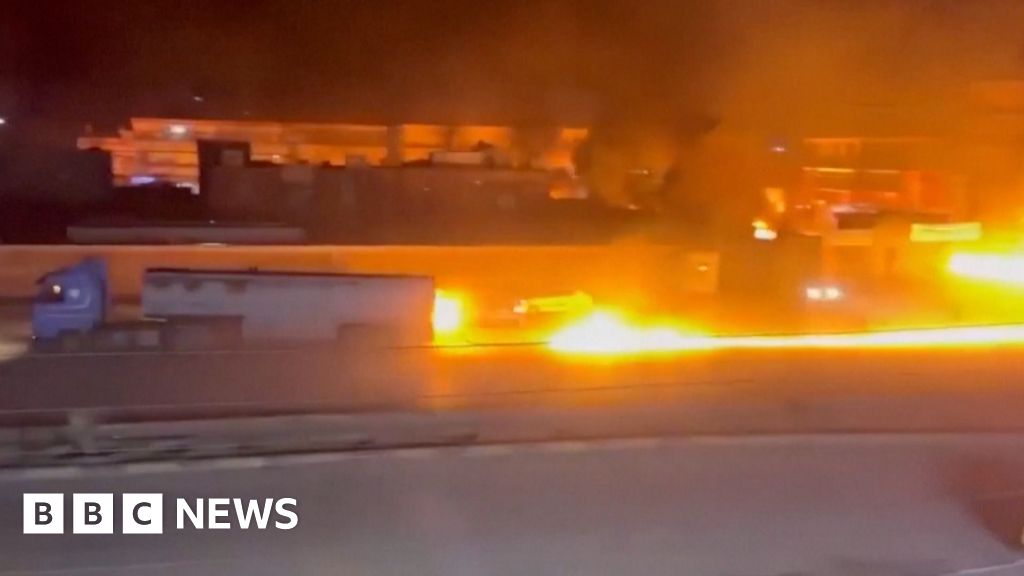 Watch: Fuel Truck Explodes, Spreading Fire Across Syrian Roads