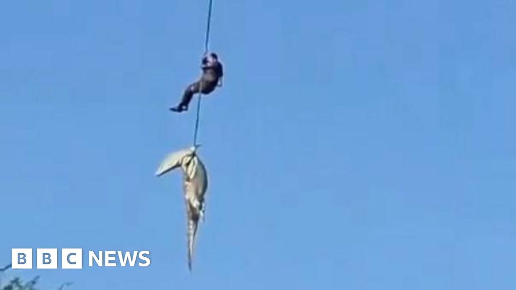South African police officer risks it all to recover remains from dangerous crocodile-infested river